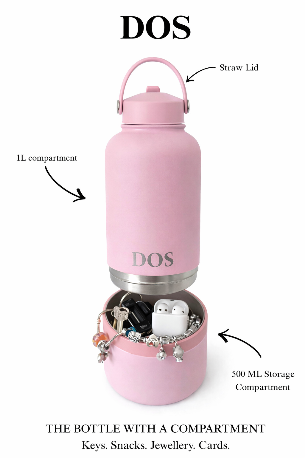 Pastel Pink DOS Water Bottle Pre Orders