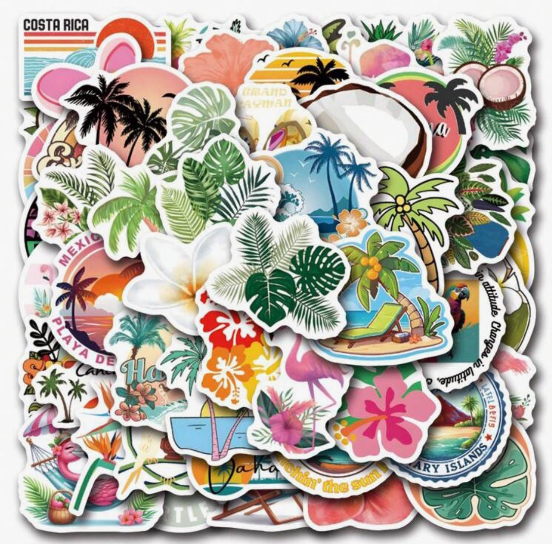 Coastal Beach Stickers (10pcs)